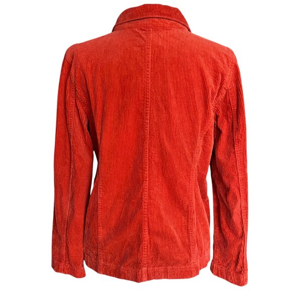 Loft Outlet Corduroy Shirt Jacket Orange Shacket Fall Layer Western Cowgirl-M - Picture 7 of 11